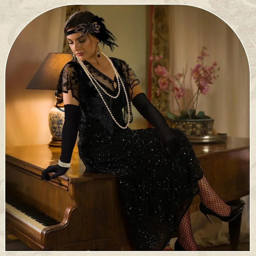 1920s Women's Accessories Set Flapper Costume Costume Vintage Retro